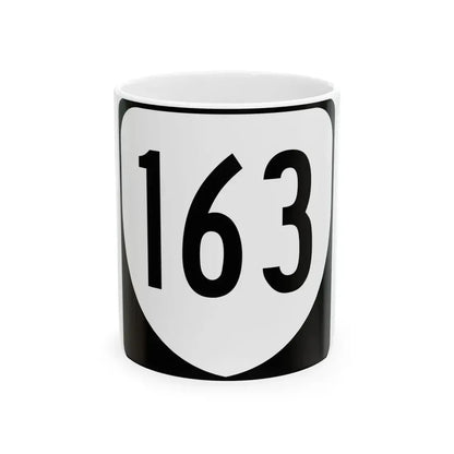 Virginia 163 1980 (Virginia) (Road Sign) White Coffee Mug 11oz - Go Mug Yourself