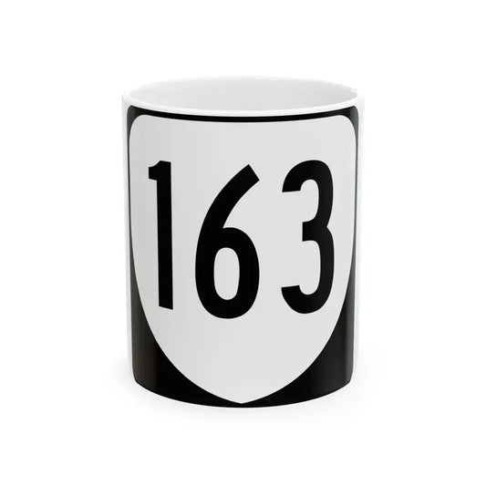Virginia 163 1980 (Virginia) (Road Sign) White Coffee Mug 11oz - Go Mug Yourself