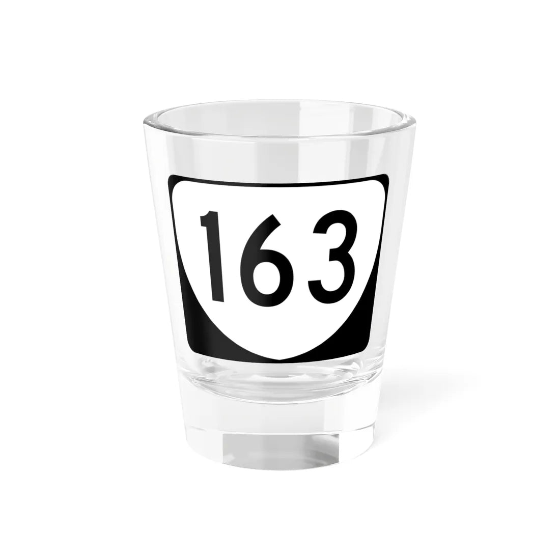 Virginia 163 (Virginia) (Road Sign) Shot Glass 1.5oz 1.5oz - Go Mug Yourself