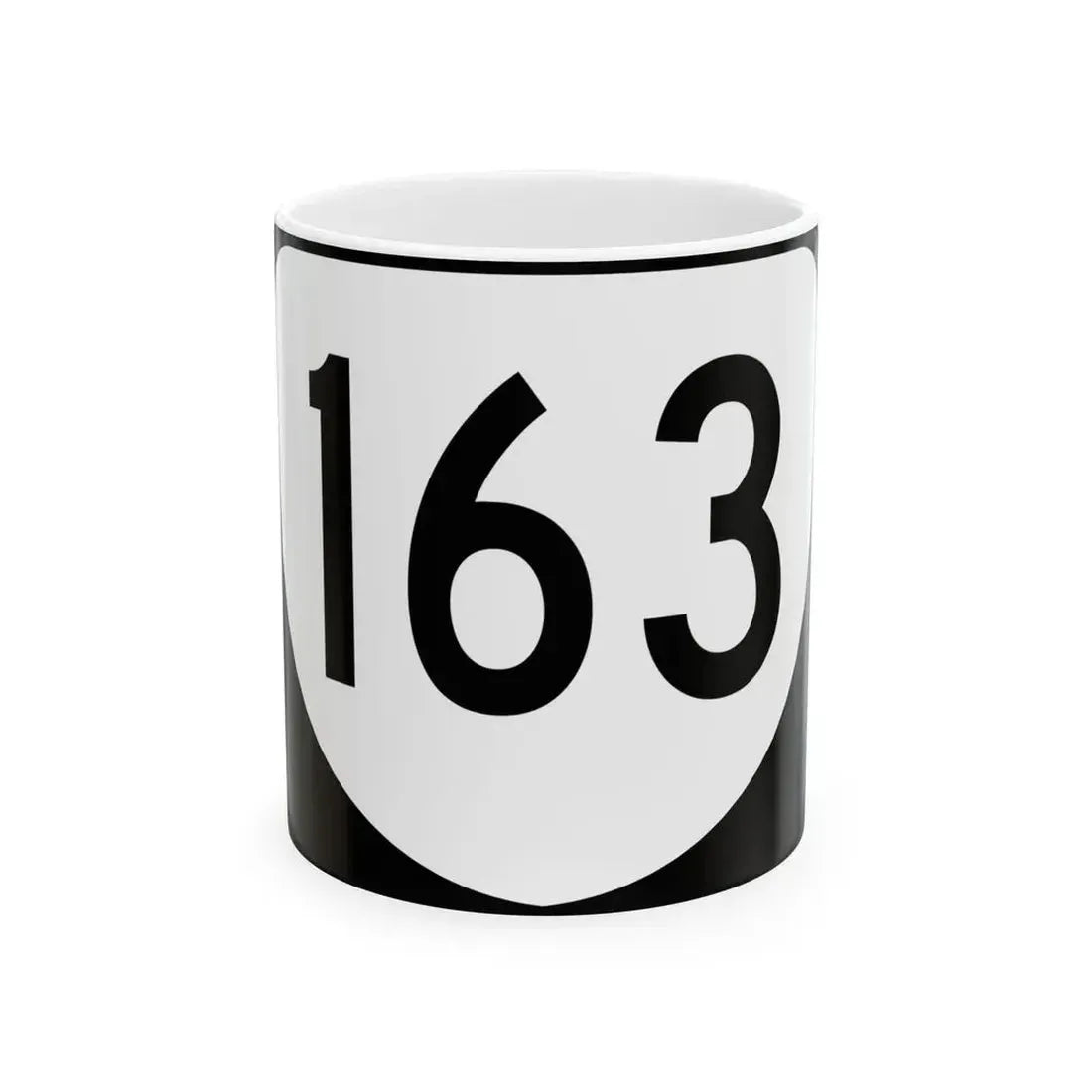 Virginia 163 (Virginia) (Road Sign) White Coffee Mug 11oz - Go Mug Yourself