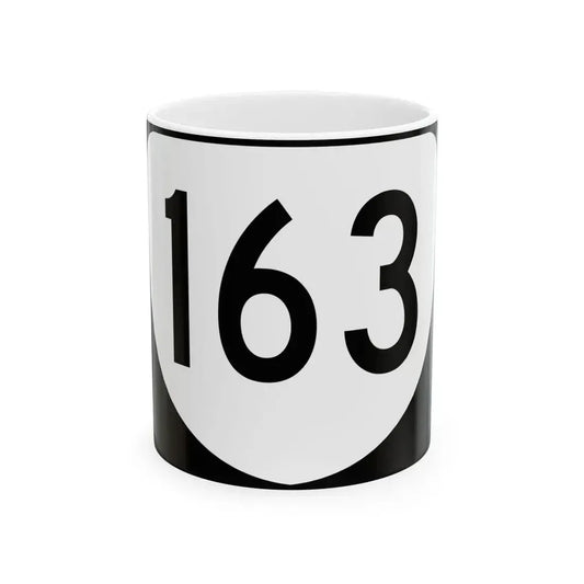 Virginia 163 (Virginia) (Road Sign) White Coffee Mug 11oz - Go Mug Yourself