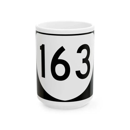 Virginia 163 (Virginia) (Road Sign) White Coffee Mug 15oz - Go Mug Yourself