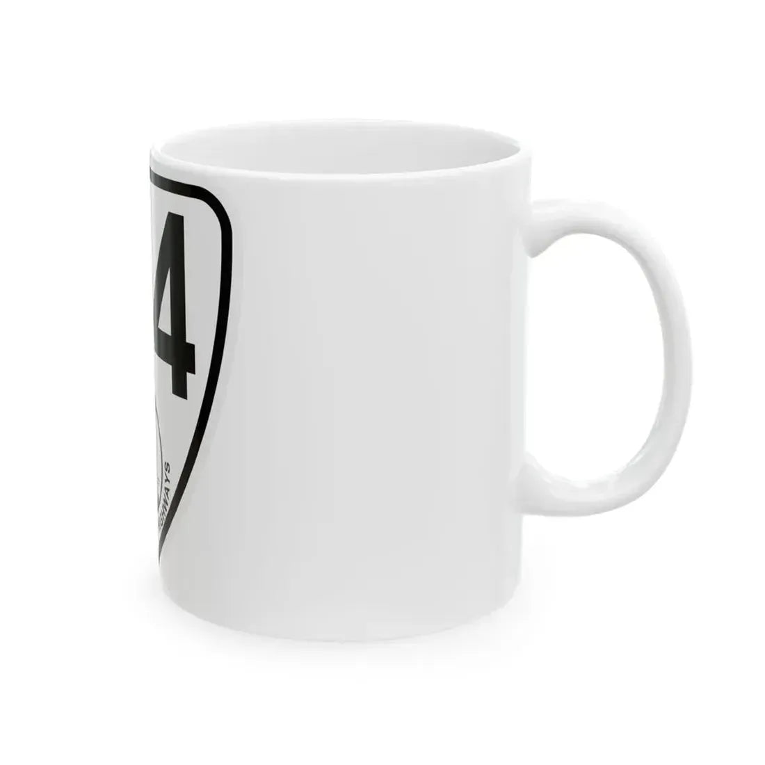 Virginia 164 1924 (Virginia) (Road Sign) White Coffee Mug - Go Mug Yourself