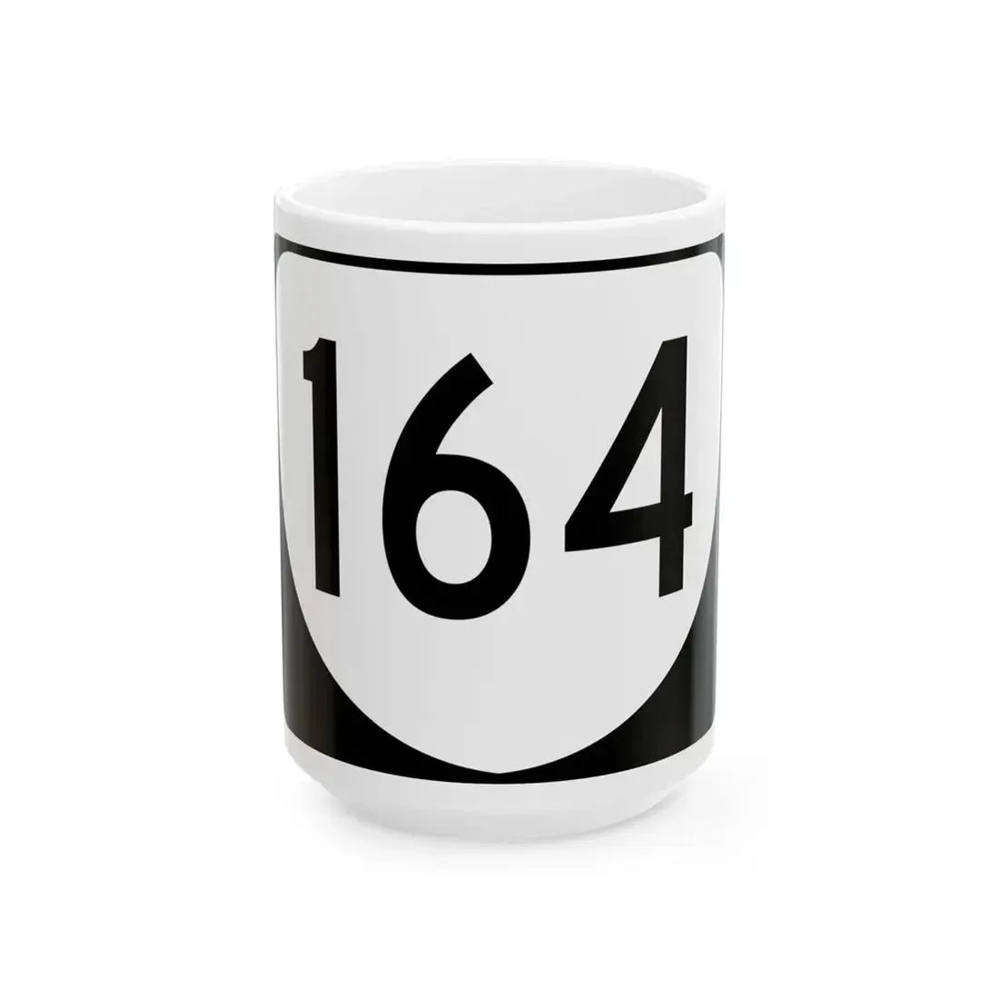 Virginia 164 (Virginia) (Road Sign) White Coffee Mug 15oz - Go Mug Yourself