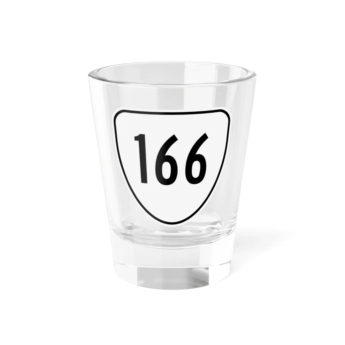 Virginia 166 1956 (Virginia) (Road Sign) Shot Glass 1.5oz 1.5oz - Go Mug Yourself