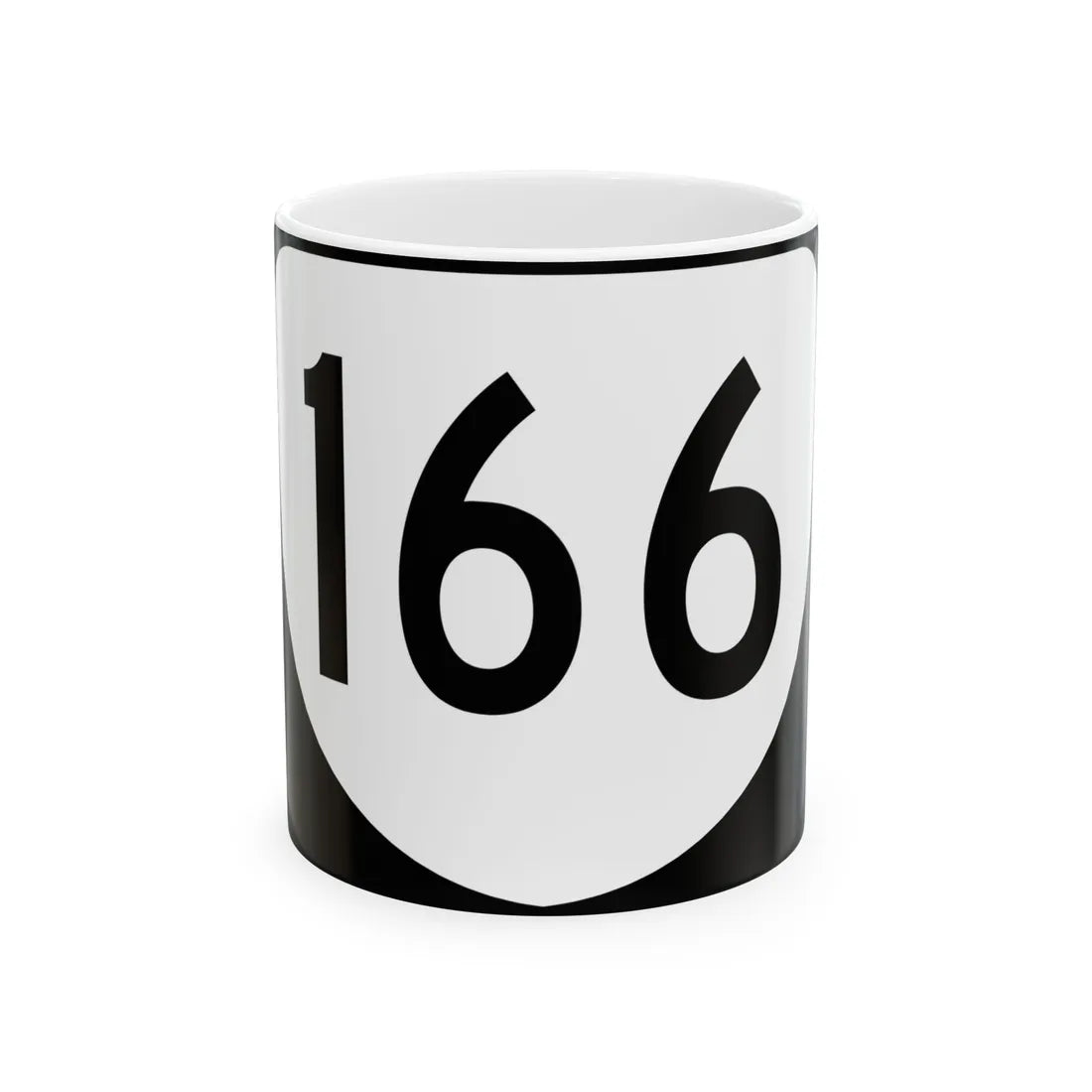 Virginia 166 (Virginia) (Road Sign) White Coffee Mug 11oz - Go Mug Yourself