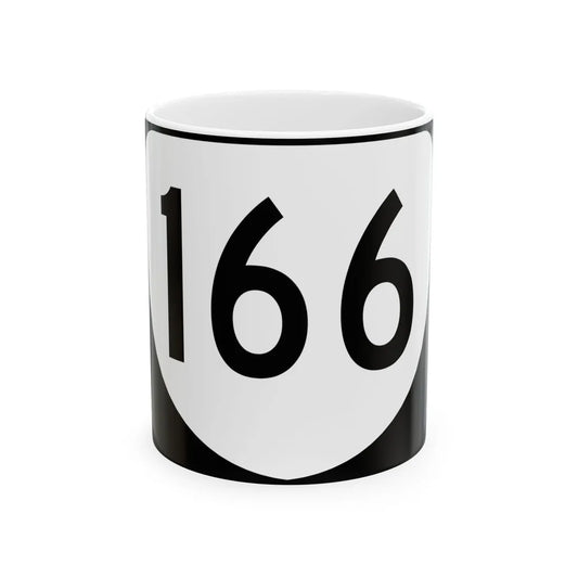 Virginia 166 (Virginia) (Road Sign) White Coffee Mug 11oz - Go Mug Yourself