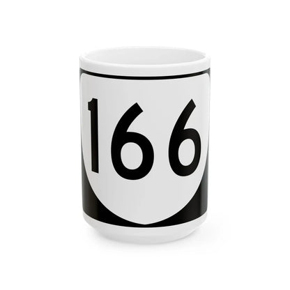 Virginia 166 (Virginia) (Road Sign) White Coffee Mug 15oz - Go Mug Yourself