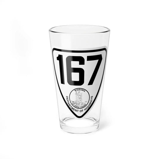 Virginia 167 1924 (Virginia) (Road Sign) Pint Glss 16oz 16oz - Go Mug Yourself