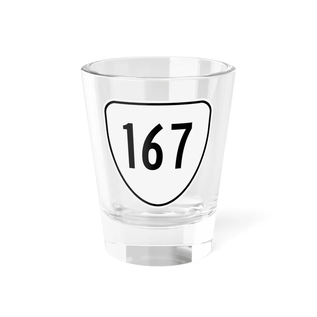 Virginia 167 1956 (Virginia) (Road Sign) Shot Glass 1.5oz 1.5oz - Go Mug Yourself