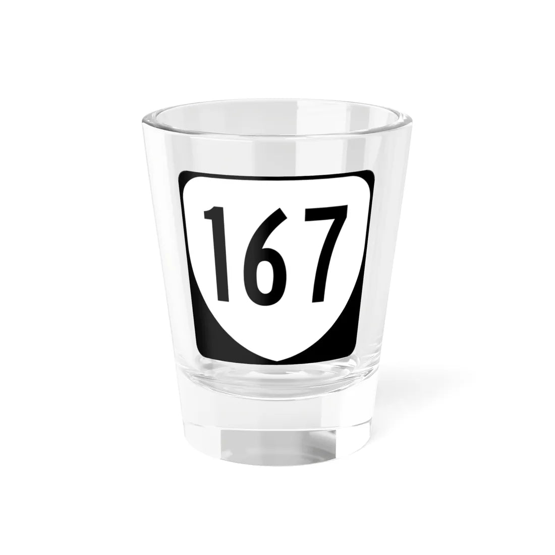 Virginia 167 1980 (Virginia) (Road Sign) Shot Glass 1.5oz 1.5oz - Go Mug Yourself