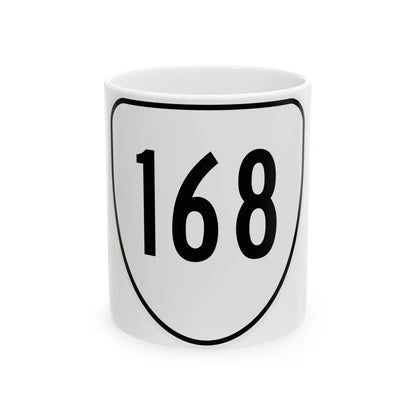 Virginia 168 1956 (Virginia) (Road Sign) White Coffee Mug 11oz - Go Mug Yourself