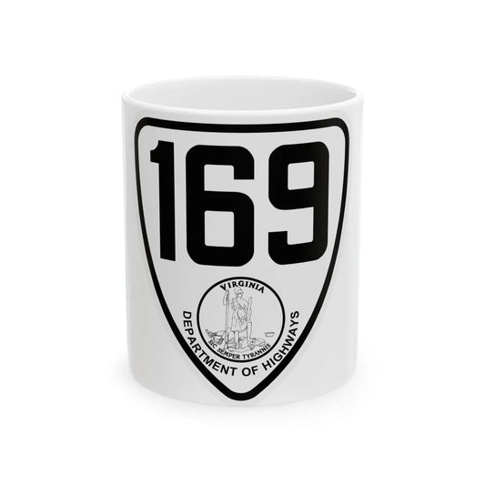 Virginia 169 1924 (Virginia) (Road Sign) White Coffee Mug 11oz - Go Mug Yourself
