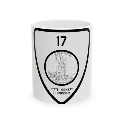 Virginia 17 1918 (Virginia) (Road Sign) White Coffee Mug 11oz - Go Mug Yourself