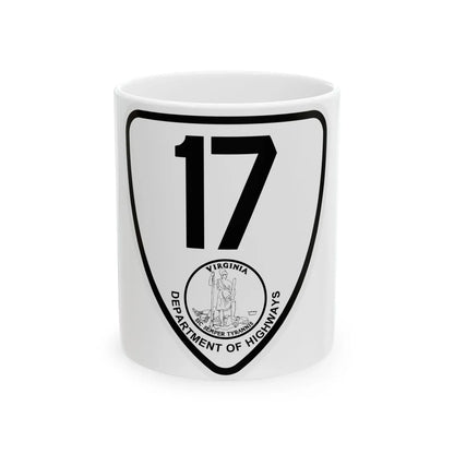 Virginia 17 1924 (Virginia) (Road Sign) White Coffee Mug 11oz - Go Mug Yourself