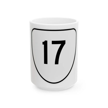 Virginia 17 1956 (Virginia) (Road Sign) White Coffee Mug 15oz - Go Mug Yourself
