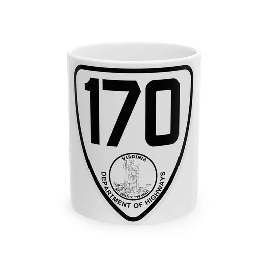 Virginia 170 1924 (Virginia) (Road Sign) White Coffee Mug 11oz - Go Mug Yourself