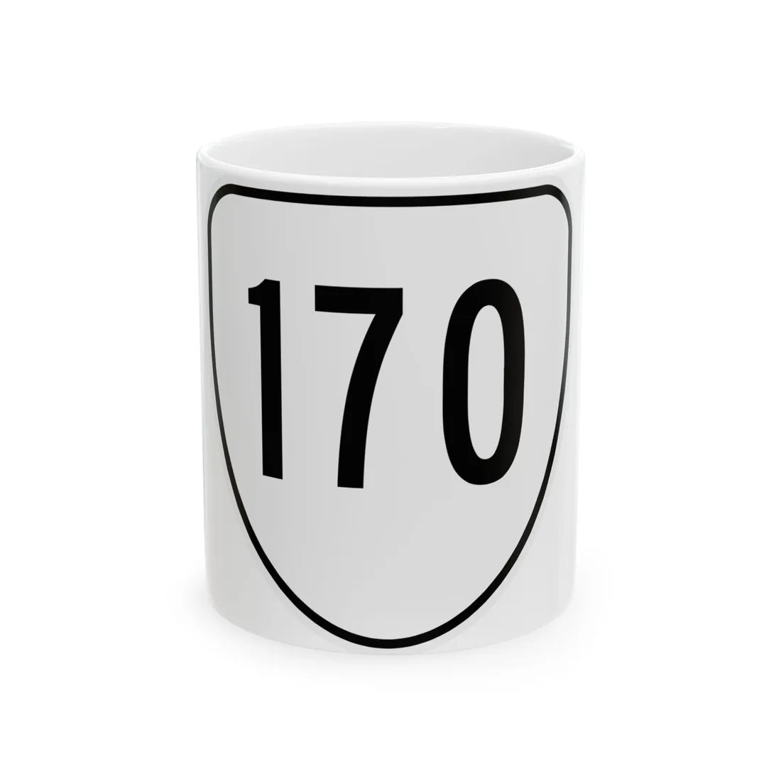 Virginia 170 1956 (Virginia) (Road Sign) White Coffee Mug 11oz - Go Mug Yourself