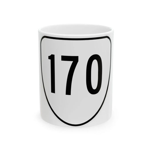 Virginia 170 1956 (Virginia) (Road Sign) White Coffee Mug 11oz - Go Mug Yourself