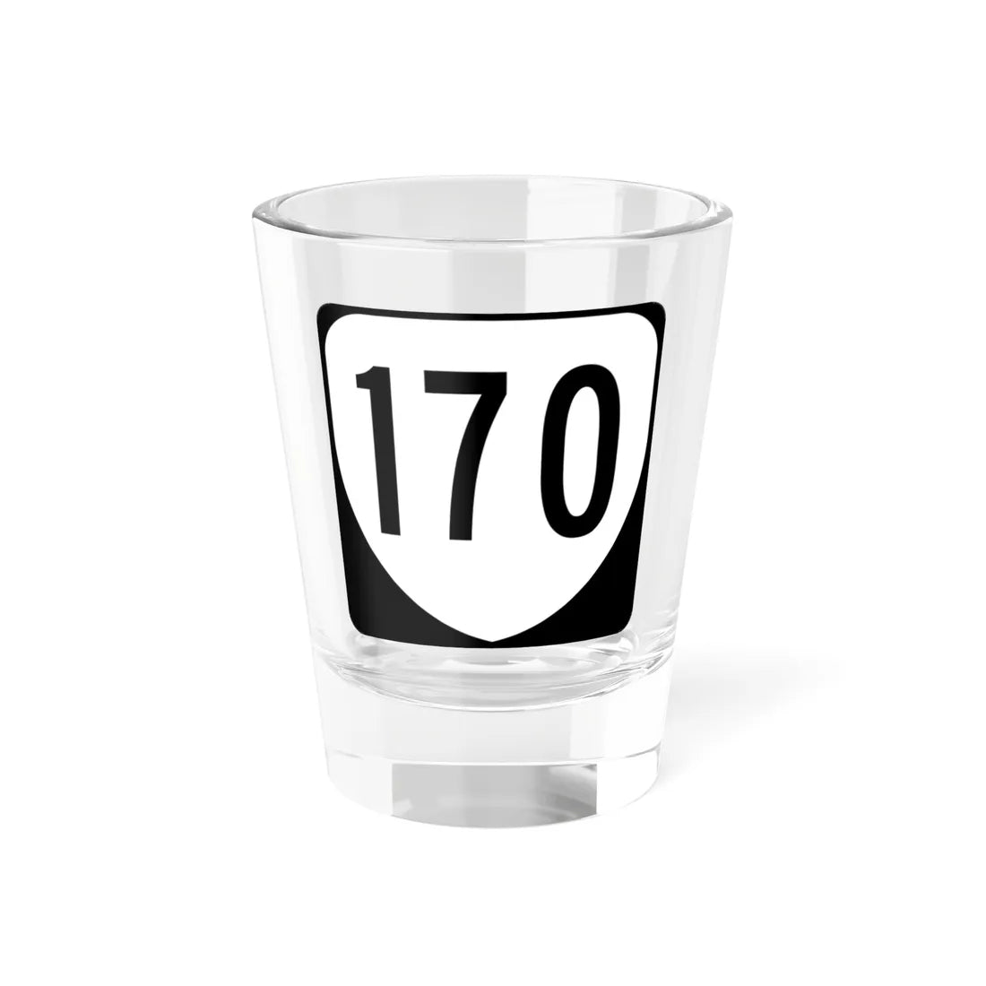 Virginia 170 1980 (Virginia) (Road Sign) Shot Glass 1.5oz 1.5oz - Go Mug Yourself