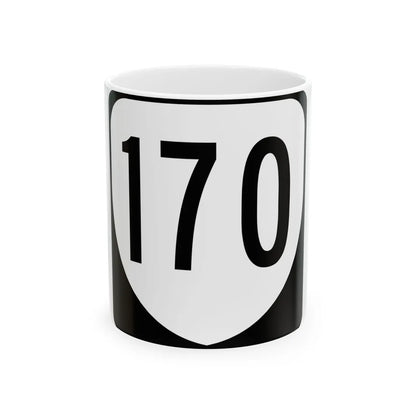 Virginia 170 1980 (Virginia) (Road Sign) White Coffee Mug 11oz - Go Mug Yourself