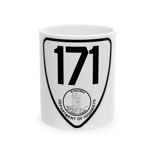 Virginia 171 1924 (Virginia) (Road Sign) White Coffee Mug 11oz - Go Mug Yourself