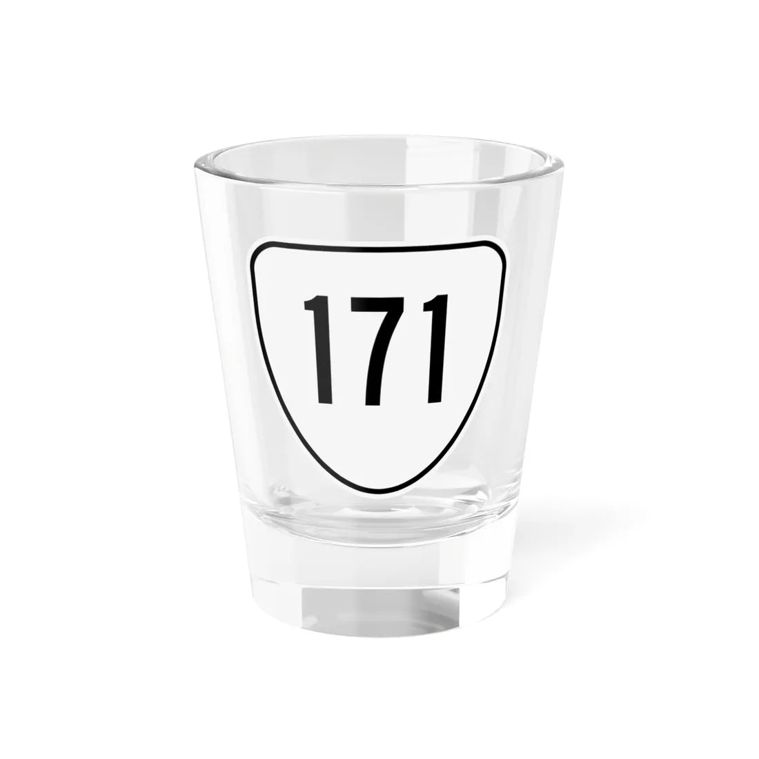 Virginia 171 1956 (Virginia) (Road Sign) Shot Glass 1.5oz 1.5oz - Go Mug Yourself