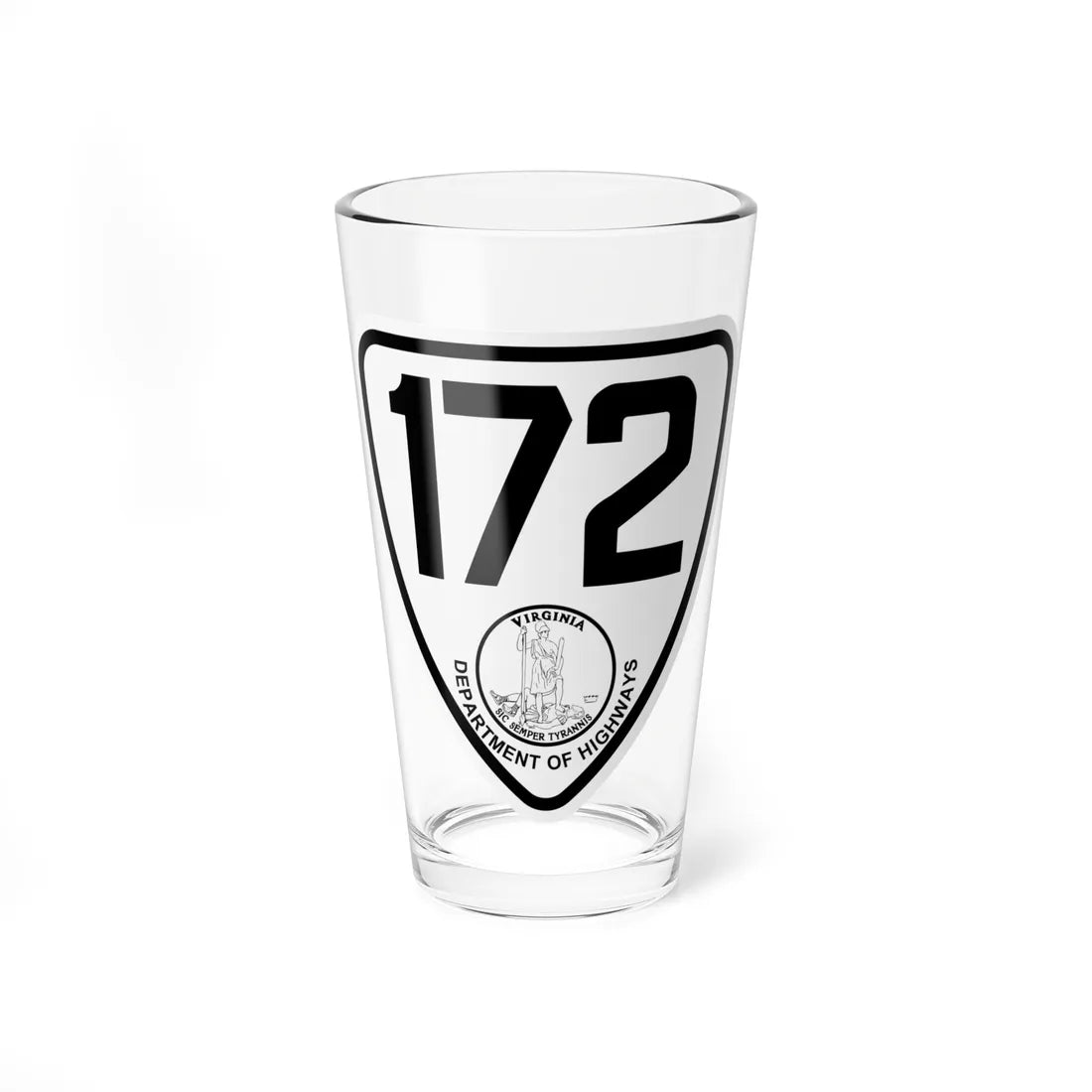 Virginia 172 1924 (Virginia) (Road Sign) Pint Glss 16oz 16oz - Go Mug Yourself