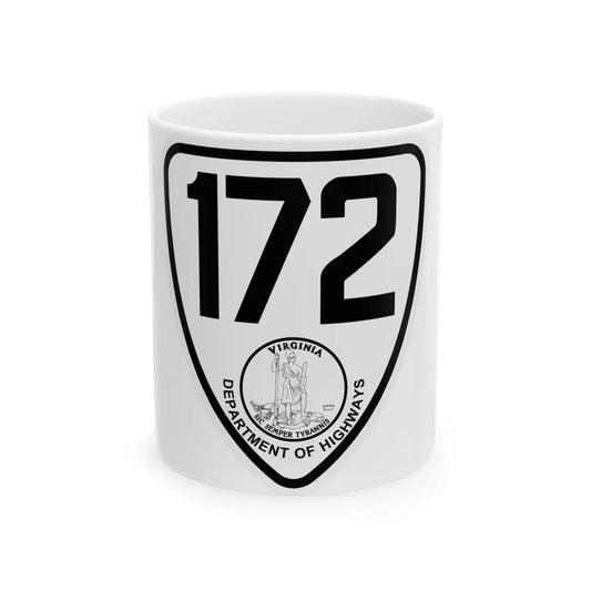 Virginia 172 1924 (Virginia) (Road Sign) White Coffee Mug 11oz - Go Mug Yourself