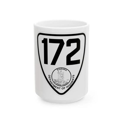 Virginia 172 1924 (Virginia) (Road Sign) White Coffee Mug 15oz - Go Mug Yourself
