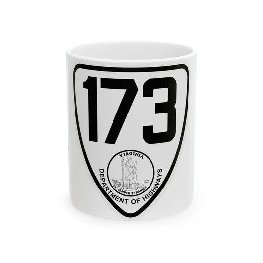 Virginia 173 1924 (Virginia) (Road Sign) White Coffee Mug 11oz - Go Mug Yourself