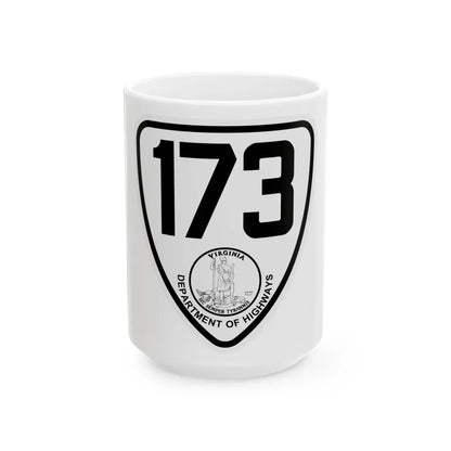 Virginia 173 1924 (Virginia) (Road Sign) White Coffee Mug 15oz - Go Mug Yourself