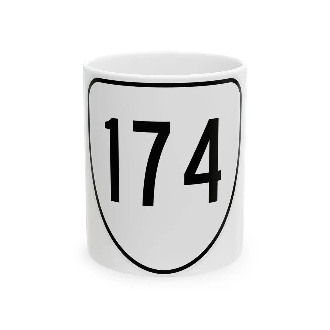 Virginia 174 1956 (Virginia) (Road Sign) White Coffee Mug 11oz - Go Mug Yourself