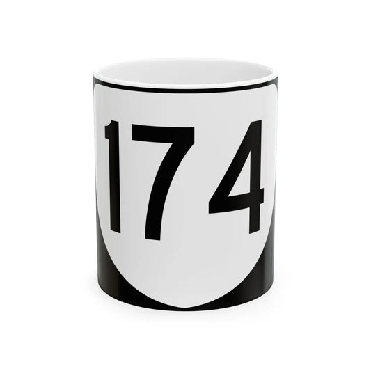 Virginia 174 (Virginia) (Road Sign) White Coffee Mug 11oz - Go Mug Yourself