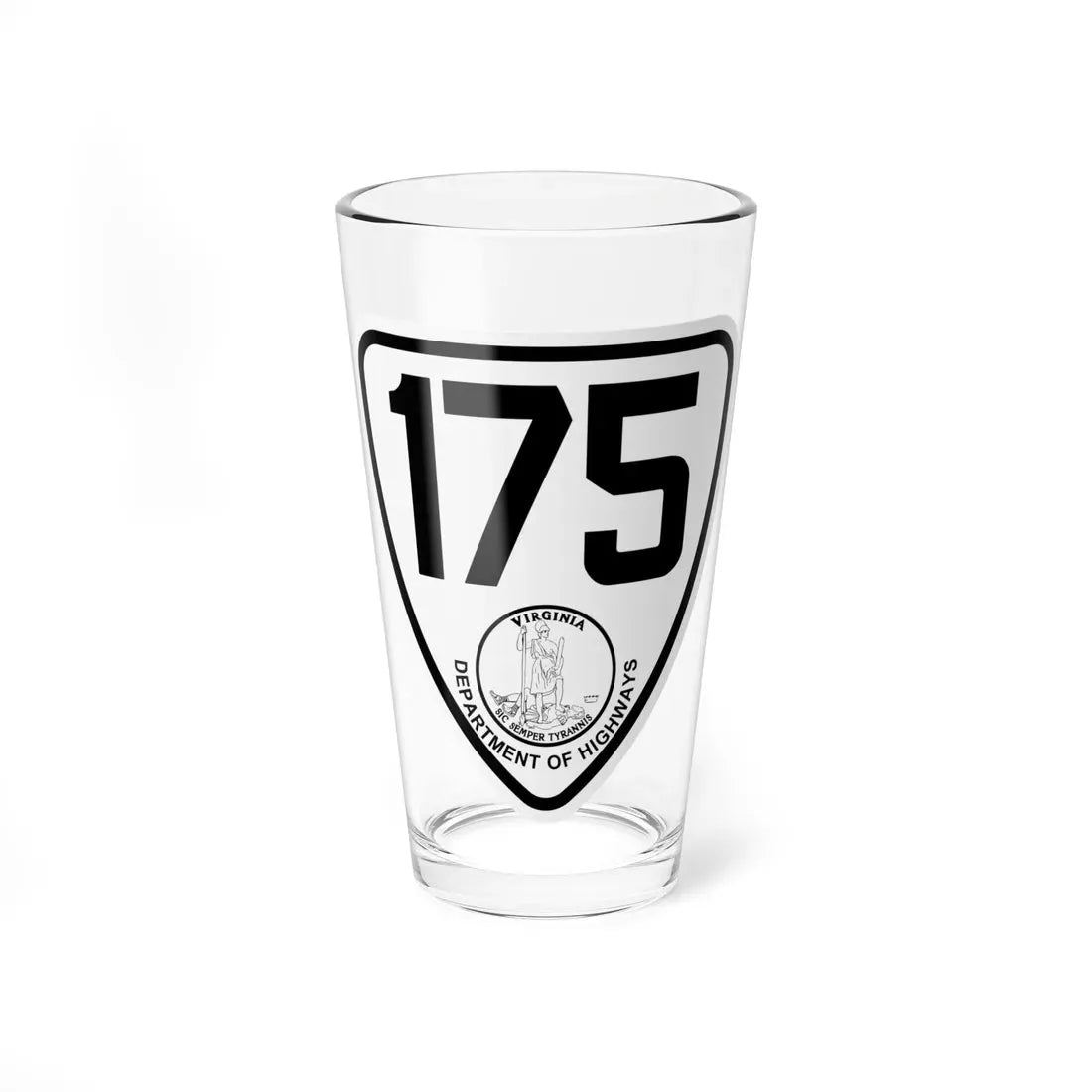 Virginia 175 1924 (Virginia) (Road Sign) Pint Glass 16oz 16oz - Go Mug Yourself