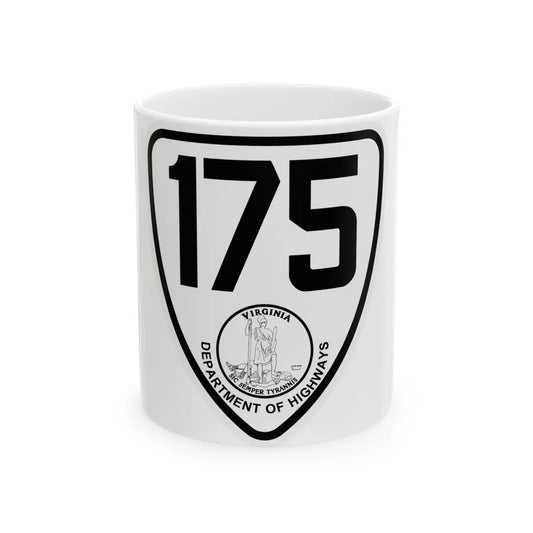 Virginia 175 1924 (Virginia) (Road Sign) White Coffee Mug 11oz - Go Mug Yourself