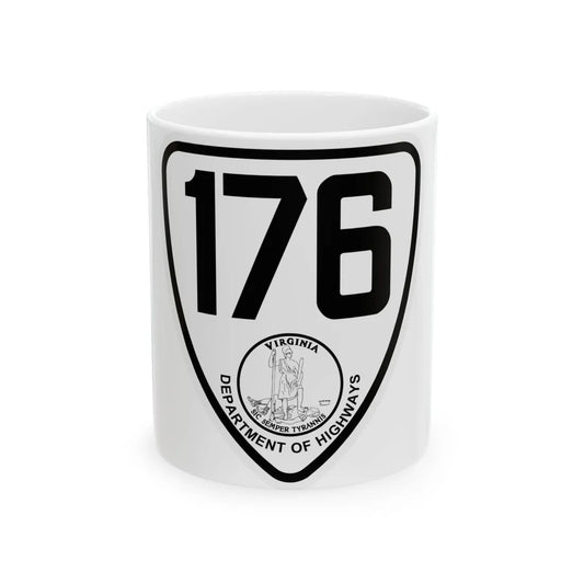 Virginia 176 1924 (Virginia) (Road Sign) White Coffee Mug 11oz - Go Mug Yourself