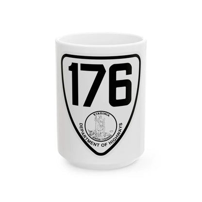 Virginia 176 1924 (Virginia) (Road Sign) White Coffee Mug 15oz - Go Mug Yourself