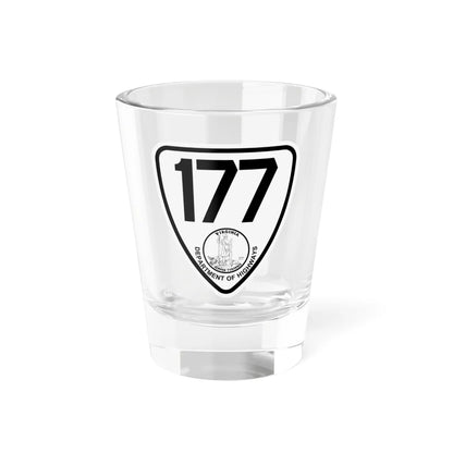 Virginia 177 1924 (Virginia) (Road Sign) Shot Glass 1.5oz 1.5oz - Go Mug Yourself