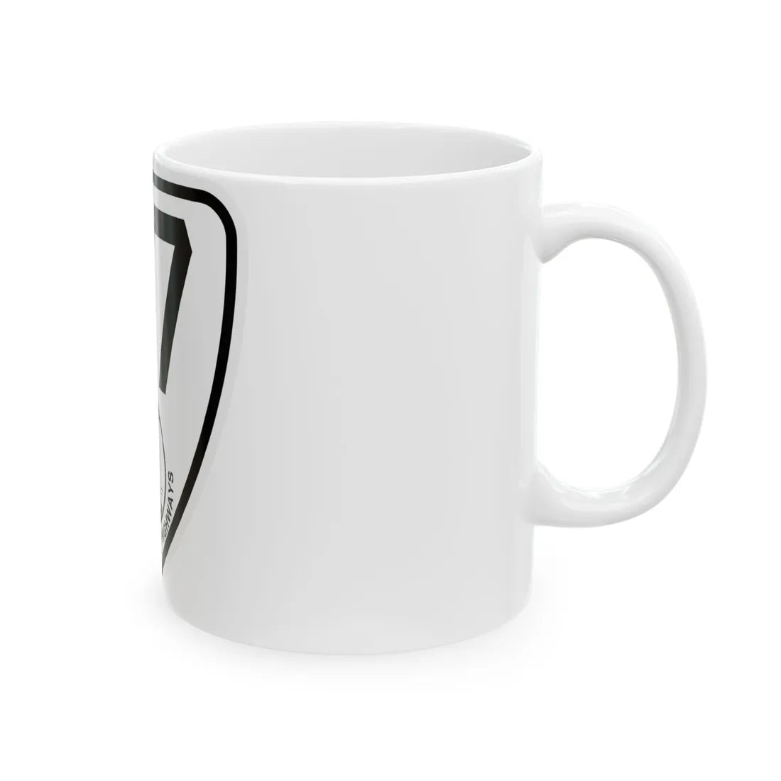 Virginia 177 1924 (Virginia) (Road Sign) White Coffee Mug - Go Mug Yourself