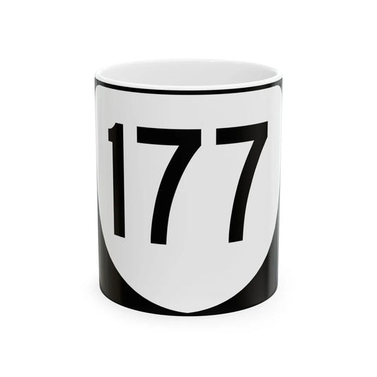 Virginia 177 (Virginia) (Road Sign) White Coffee Mug 11oz - Go Mug Yourself