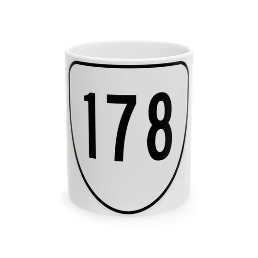 Virginia 178 1956 (Virginia) (Road Sign) White Coffee Mug 11oz - Go Mug Yourself