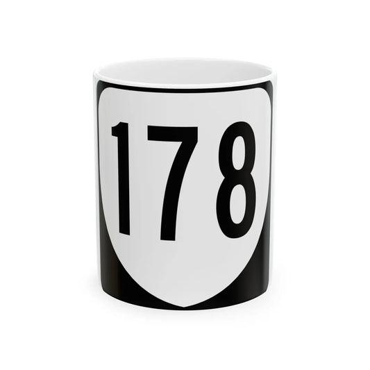 Virginia 178 1980 (Virginia) (Road Sign) White Coffee Mug 11oz - Go Mug Yourself