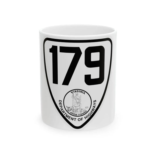 Virginia 179 1924 (Virginia) (Road Sign) White Coffee Mug 11oz - Go Mug Yourself