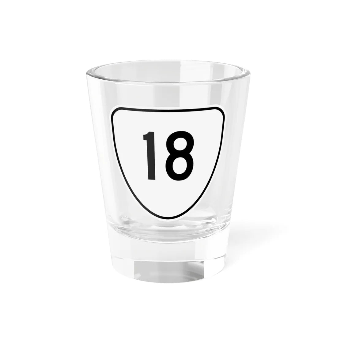 Virginia 18 1956 (Virginia) (Road Sign) Shot Glass 1.5oz 1.5oz - Go Mug Yourself