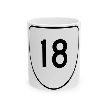 Virginia 18 1956 (Virginia) (Road Sign) White Coffee Mug 11oz - Go Mug Yourself