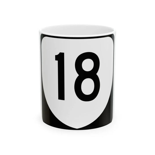 Virginia 18 (Virginia) (Road Sign) White Coffee Mug 11oz - Go Mug Yourself