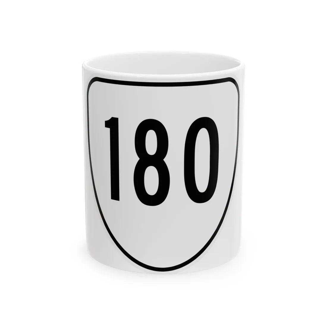 Virginia 180 1956 (Virginia) (Road Sign) White Coffee Mug 11oz - Go Mug Yourself