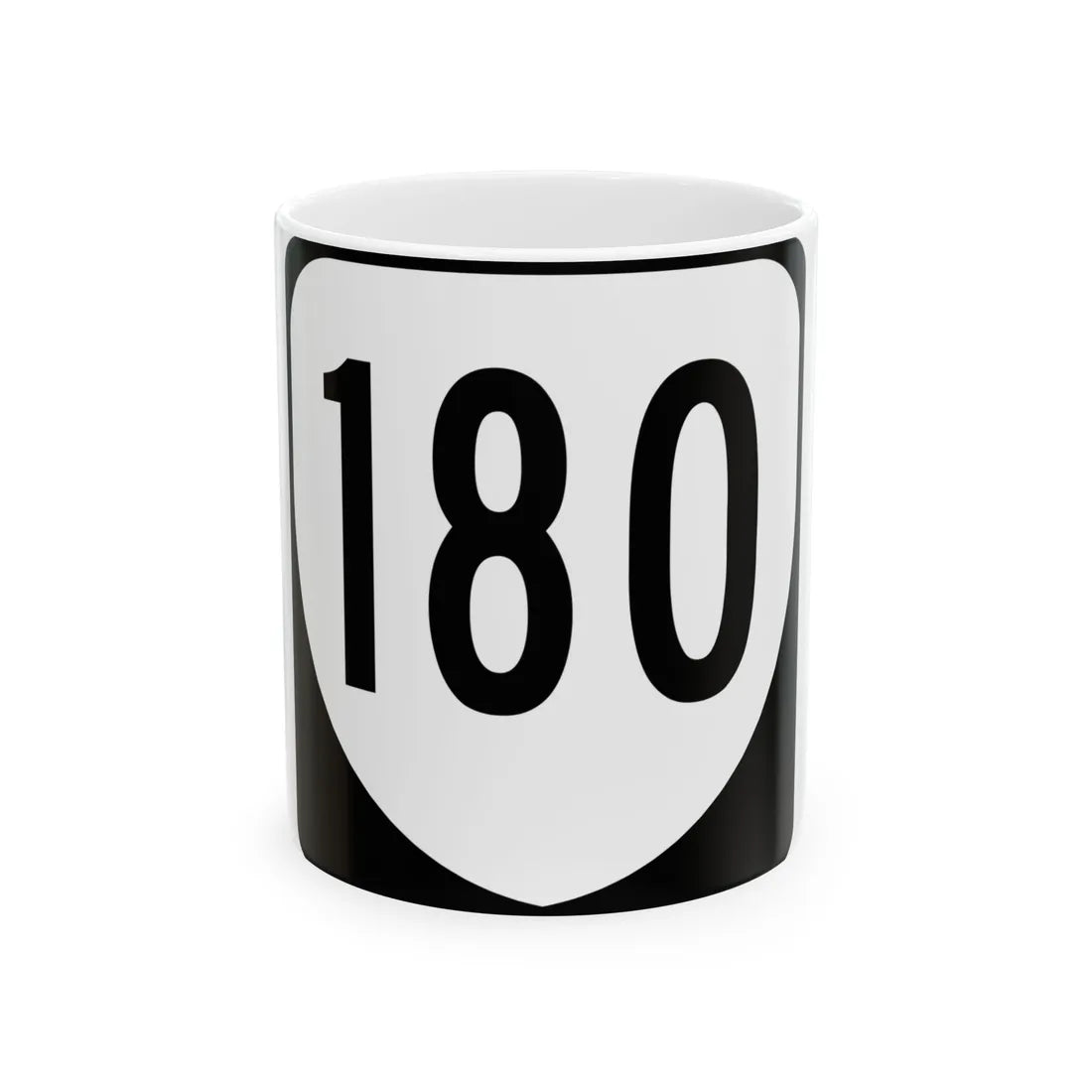 Virginia 180 1980 (Virginia) (Road Sign) White Coffee Mug 11oz - Go Mug Yourself