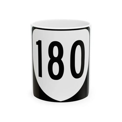 Virginia 180 1980 (Virginia) (Road Sign) White Coffee Mug 11oz - Go Mug Yourself